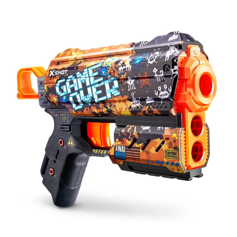 Pistol X-Shot Skins Flux Game Over, 8 proiectile 193052040633