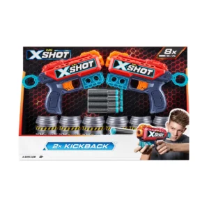 Set Pistoale Excel Kickback X-Shot, 8 proiectile 193052040329 XS36202