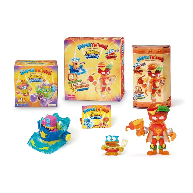 Set SiperThings, Guardians of Kazoom Figurina Kid + Vehicul Jet